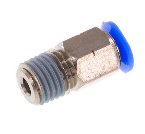 1/8'' x 1/16'' NPT Messing/PBT Insteekfitting buitendraad NBR [5 Stuks]
