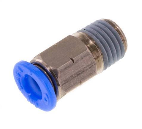 5/32'' x 1/16'' NPT Push-in Fitting with Male Threads Brass/PBT NBR [5 Pieces]