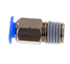 5/32'' x 1/16'' NPT Push-in Fitting with Male Threads Brass/PBT NBR [5 Pieces]