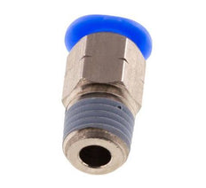 5/32'' x 1/16'' NPT Push-in Fitting with Male Threads Brass/PBT NBR [5 Pieces]