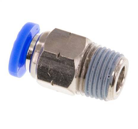 5/32'' x 1/8'' NPT Messing/PBT Insteekfitting buitendraad NBR [5 Stuks]