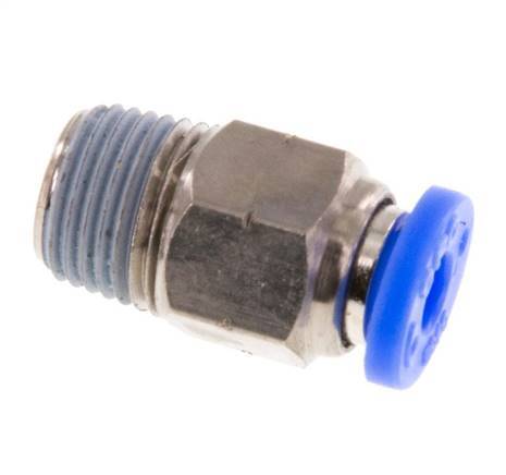 5/32'' x 1/8'' NPT Messing/PBT Insteekfitting buitendraad NBR [5 Stuks]