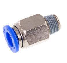 5/16'' x 1/8'' NPT Push-in Fitting with Male Threads Brass/PBT NBR [5 Pieces]