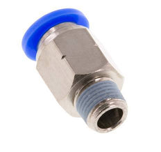 5/16'' x 1/8'' NPT Push-in Fitting with Male Threads Brass/PBT NBR [5 Pieces]