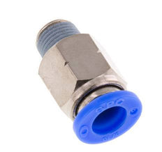 5/16'' x 1/8'' NPT Push-in Fitting with Male Threads Brass/PBT NBR [5 Pieces]