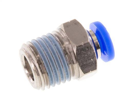 5/32'' x 1/4'' NPT Messing/PBT Insteekfitting buitendraad NBR [5 Stuks]
