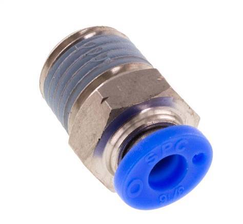 3/16'' x 1/4'' NPT Messing/PBT Insteekfitting buitendraad NBR [5 Stuks]