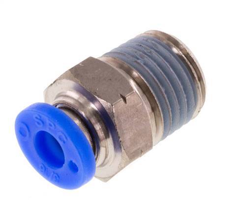 3/16'' x 1/4'' NPT Messing/PBT Insteekfitting buitendraad NBR [5 Stuks]