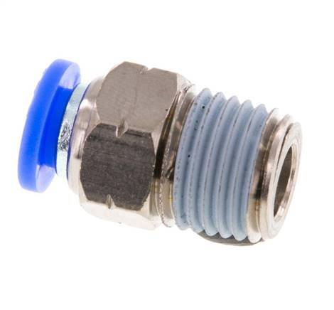 1/4'' x 1/4'' NPT Messing/PBT Insteekfitting buitendraad NBR [5 Stuks]