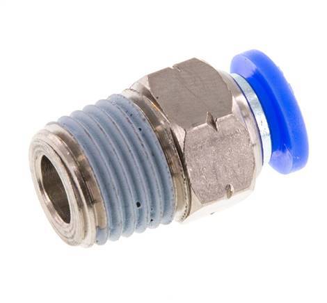 1/4'' x 1/4'' NPT Messing/PBT Insteekfitting buitendraad NBR [5 Stuks]