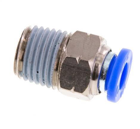 1/4'' x 1/4'' NPT Messing/PBT Insteekfitting buitendraad NBR [5 Stuks]