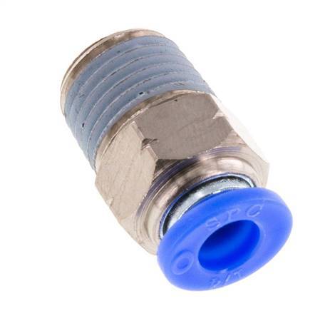 1/4'' x 1/4'' NPT Messing/PBT Insteekfitting buitendraad NBR [5 Stuks]