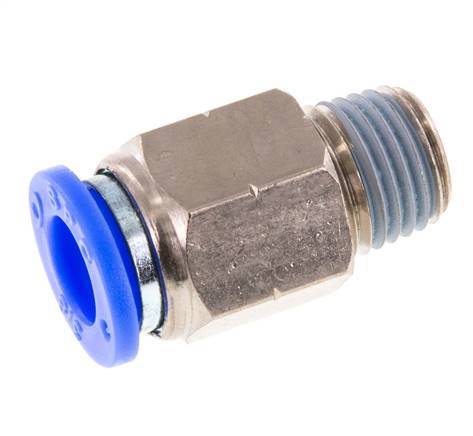 3/8'' x 1/4'' NPT Messing/PBT Insteekfitting Buitendraad NBR [2 Stuks]