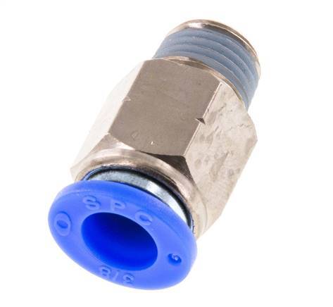 3/8'' x 1/4'' NPT Messing/PBT Insteekfitting Buitendraad NBR [2 Stuks]