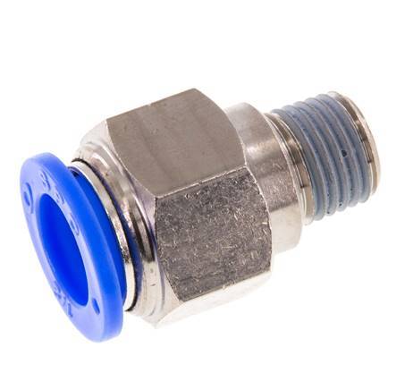 1/2'' x 1/4'' NPT Messing/PBT Insteekfitting Buitendraad NBR [2 Stuks]