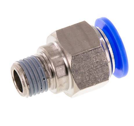 1/2'' x 1/4'' NPT Messing/PBT Insteekfitting Buitendraad NBR [2 Stuks]