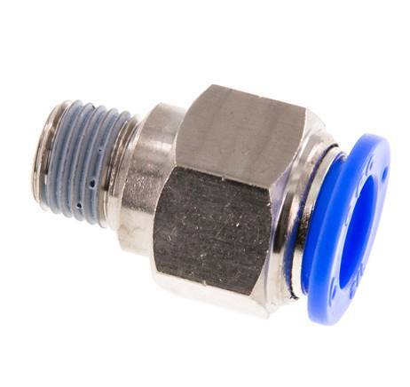 1/2'' x 1/4'' NPT Messing/PBT Insteekfitting Buitendraad NBR [2 Stuks]