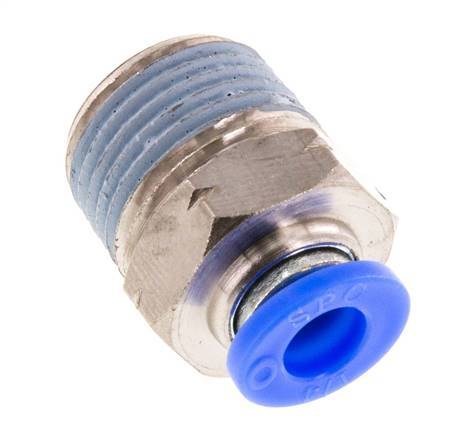 1/4'' x 3/8'' NPT Messing/PBT Insteekfitting Buitendraad NBR [2 Stuks]