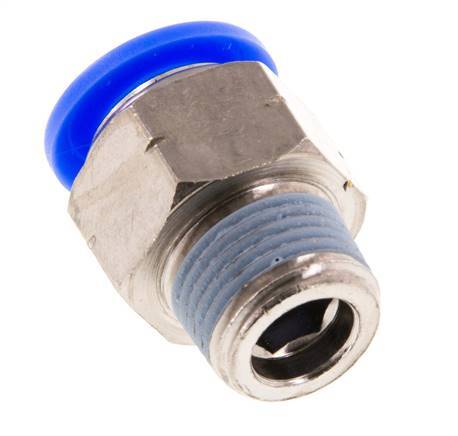 1/2'' x 3/8'' NPT Messing/PBT Insteekfitting Buitendraad NBR [2 Stuks]