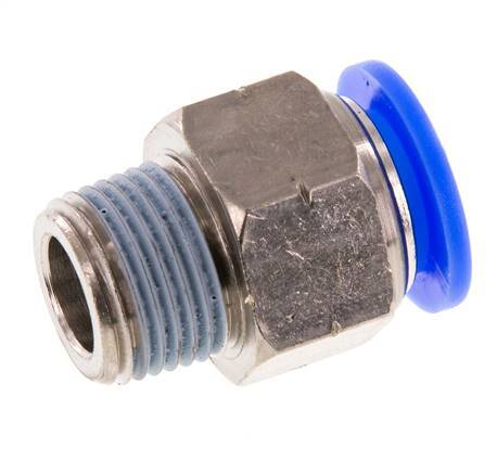 1/2'' x 3/8'' NPT Messing/PBT Insteekfitting Buitendraad NBR [2 Stuks]