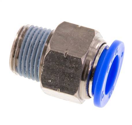 1/2'' x 3/8'' NPT Messing/PBT Insteekfitting Buitendraad NBR [2 Stuks]