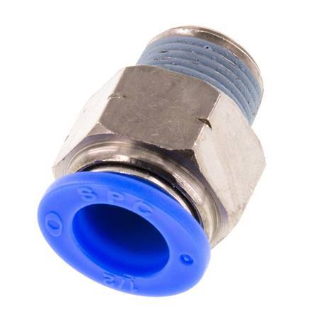 1/2'' x 3/8'' NPT Messing/PBT Insteekfitting Buitendraad NBR [2 Stuks]