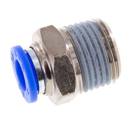 3/8'' x 1/2'' NPT Messing/PBT Insteekfitting Buitendraad NBR [2 Stuks]