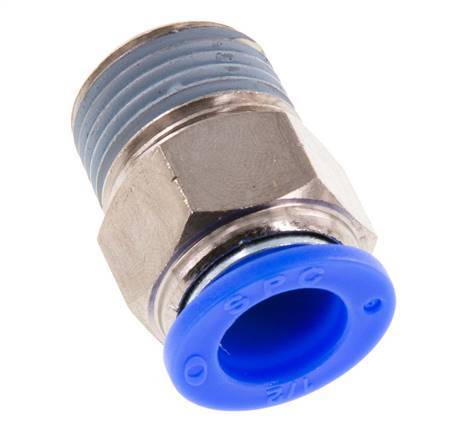 1/2'' x 1/2'' NPT Messing/PBT Insteekfitting Buitendraad NBR [2 Stuks]