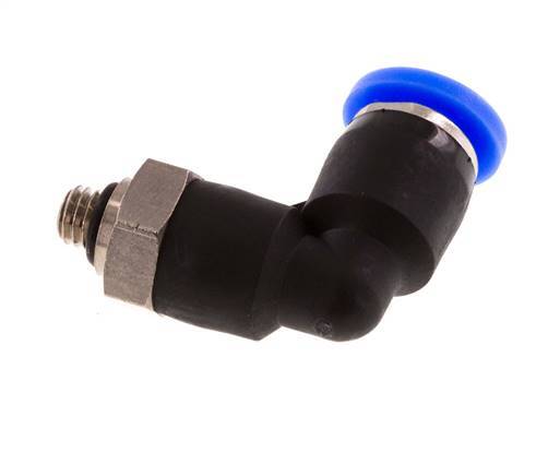 3/16'' x UNF 10-32 90 graden L-verbinding Messing/PBT Insteekfitting Draaibaar NBR [2 Stuks]