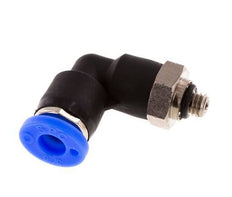 3/16'' x UNF 10-32 90 graden L-verbinding Messing/PBT Insteekfitting Draaibaar NBR [2 Stuks]