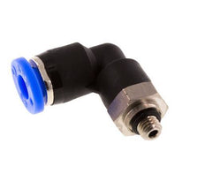 3/16'' x UNF 10-32 90 graden L-verbinding Messing/PBT Insteekfitting Draaibaar NBR [2 Stuks]