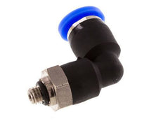 3/16'' x UNF 10-32 90 graden L-verbinding Messing/PBT Insteekfitting Draaibaar NBR [2 Stuks]