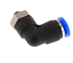 1/4'' x UNF 10-32 90 graden L-verbinding Messing/PBT Insteekfitting Draaibaar NBR [2 Stuks]