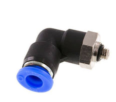 1/4'' x UNF 10-32 90 graden L-verbinding Messing/PBT Insteekfitting Draaibaar NBR [2 Stuks]