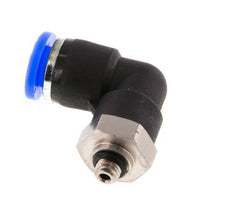 1/4'' x UNF 10-32 90 graden L-verbinding Messing/PBT Insteekfitting Draaibaar NBR [2 Stuks]