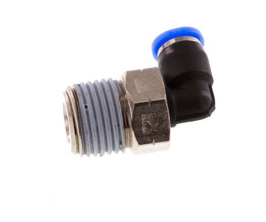 1/8'' x 1/8'' NPT 90 graden L-verbinding Messing/PBT Insteekfitting Buitendraad Draaibaar NBR [2 Stuks]