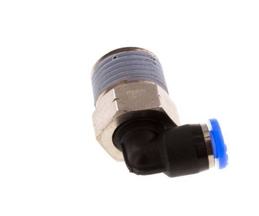 1/8'' x 1/8'' NPT 90 graden L-verbinding Messing/PBT Insteekfitting Buitendraad Draaibaar NBR [2 Stuks]