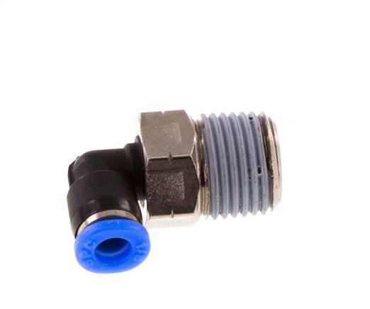 1/8'' x 1/8'' NPT 90 graden L-verbinding Messing/PBT Insteekfitting Buitendraad Draaibaar NBR [2 Stuks]