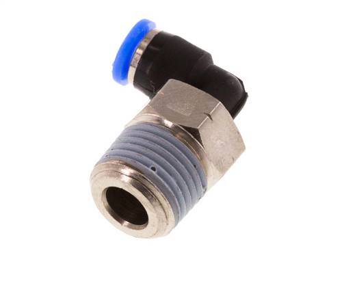 1/8'' x 1/8'' NPT 90 graden L-verbinding Messing/PBT Insteekfitting Buitendraad Draaibaar NBR [2 Stuks]