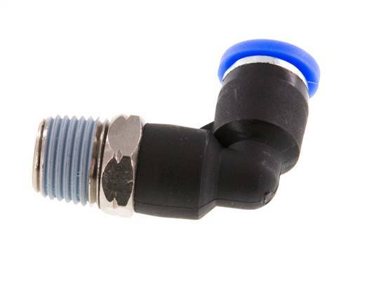 5/32'' x 1/8'' NPT 90 graden L-verbinding Messing/PBT Insteekfitting Buitendraad Draaibaar NBR [2 Stuks]