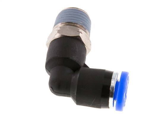 5/32'' x 1/8'' NPT 90 graden L-verbinding Messing/PBT Insteekfitting Buitendraad Draaibaar NBR [2 Stuks]