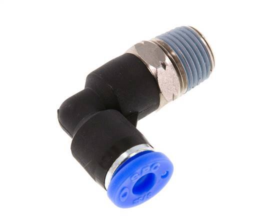 5/32'' x 1/8'' NPT 90 graden L-verbinding Messing/PBT Insteekfitting Buitendraad Draaibaar NBR [2 Stuks]