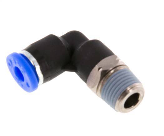 5/32'' x 1/8'' NPT 90 graden L-verbinding Messing/PBT Insteekfitting Buitendraad Draaibaar NBR [2 Stuks]