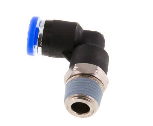 5/32'' x 1/8'' NPT 90 graden L-verbinding Messing/PBT Insteekfitting Buitendraad Draaibaar NBR [2 Stuks]