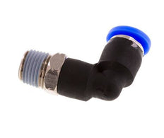 3/16'' x 1/8'' NPT 90 graden L-verbinding Messing/PBT Insteekfitting Buitendraad Draaibaar NBR [2 Stuks]