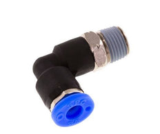 3/16'' x 1/8'' NPT 90 graden L-verbinding Messing/PBT Insteekfitting Buitendraad Draaibaar NBR [2 Stuks]