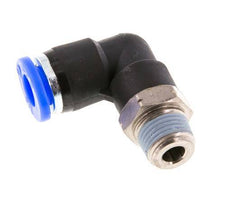 1/4'' x 1/8'' NPT 90 graden L-verbinding Messing/PBT Insteekfitting Buitendraad Draaibaar NBR [2 Stuks]