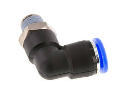 5/16'' x 1/8'' NPT 90 graden L-verbinding Messing/PBT Insteekfitting Buitendraad Draaibaar NBR [2 Stuks]