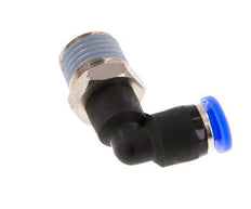 3/16'' x 1/4'' NPT 90 graden L-verbinding Messing/PBT Insteekfitting Buitendraad Draaibaar NBR [2 Stuks]