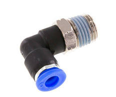 1/4'' x 1/4'' NPT 90 graden L-verbinding Messing/PBT Insteekfitting Buitendraad Draaibaar NBR [2 Stuks]